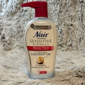 Hair‎ Hair Remover Sensitive Formula Shower Power Coconut Oil 12.6 oz New unopen